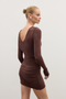 KAI MINI DRESS - CHOCOLATE