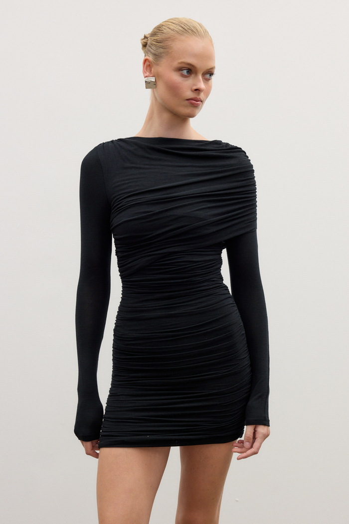 KAI MINI DRESS - SHADOW