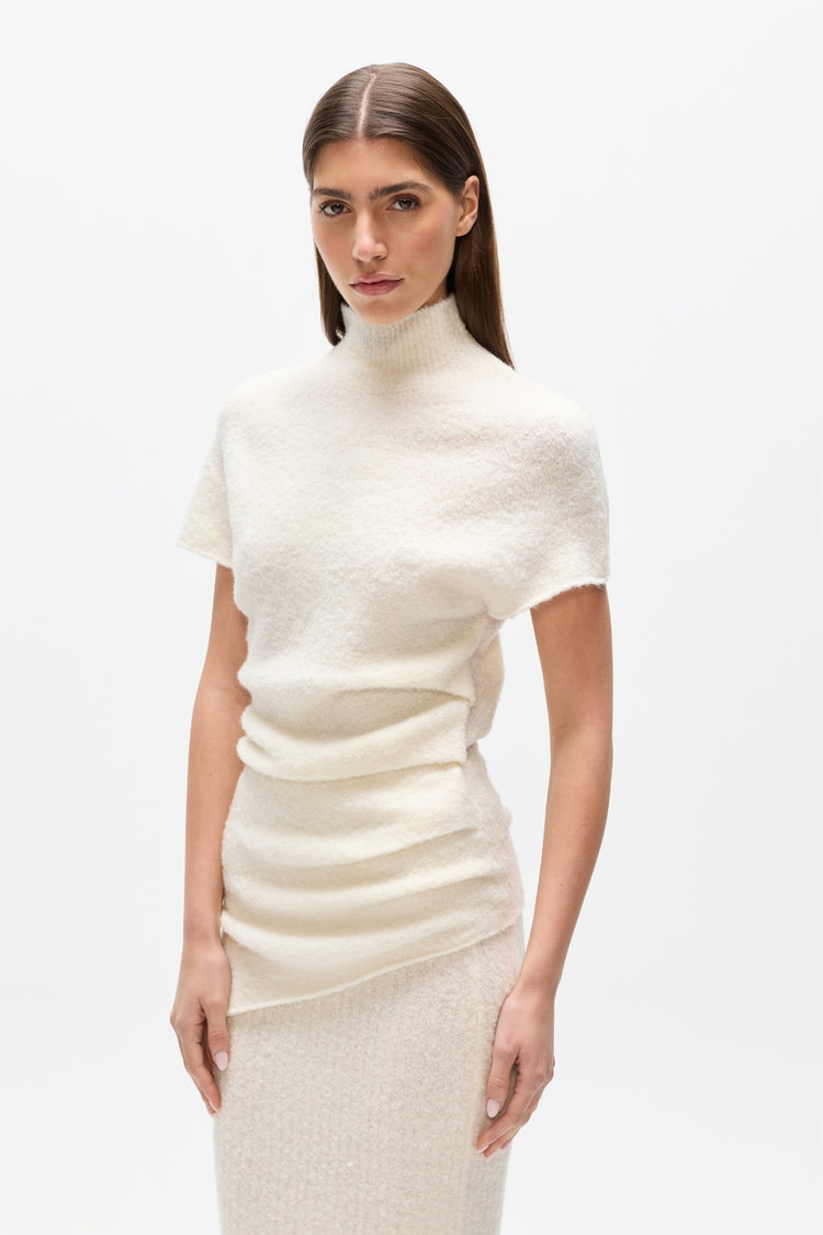 EVREN KNIT TOP - WHITE