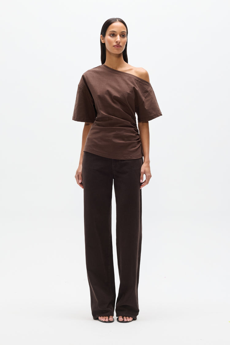 SUKI TOP - CHOCOLATE