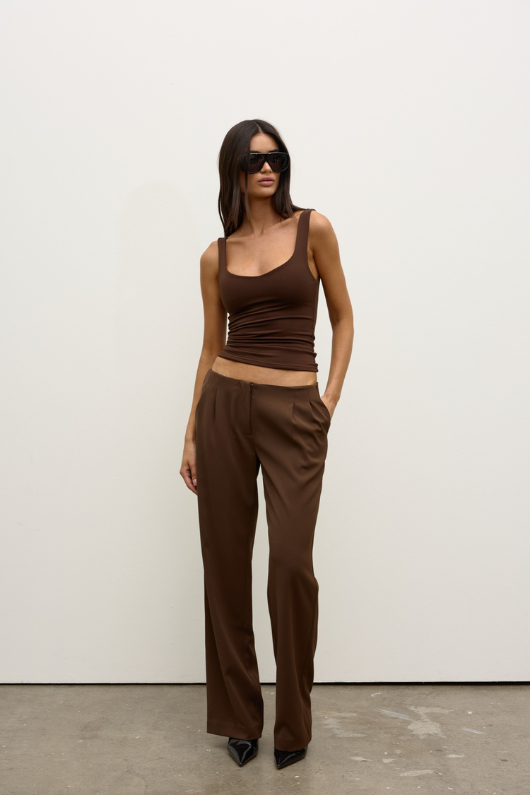 RAY TANK - CHOCOLATE