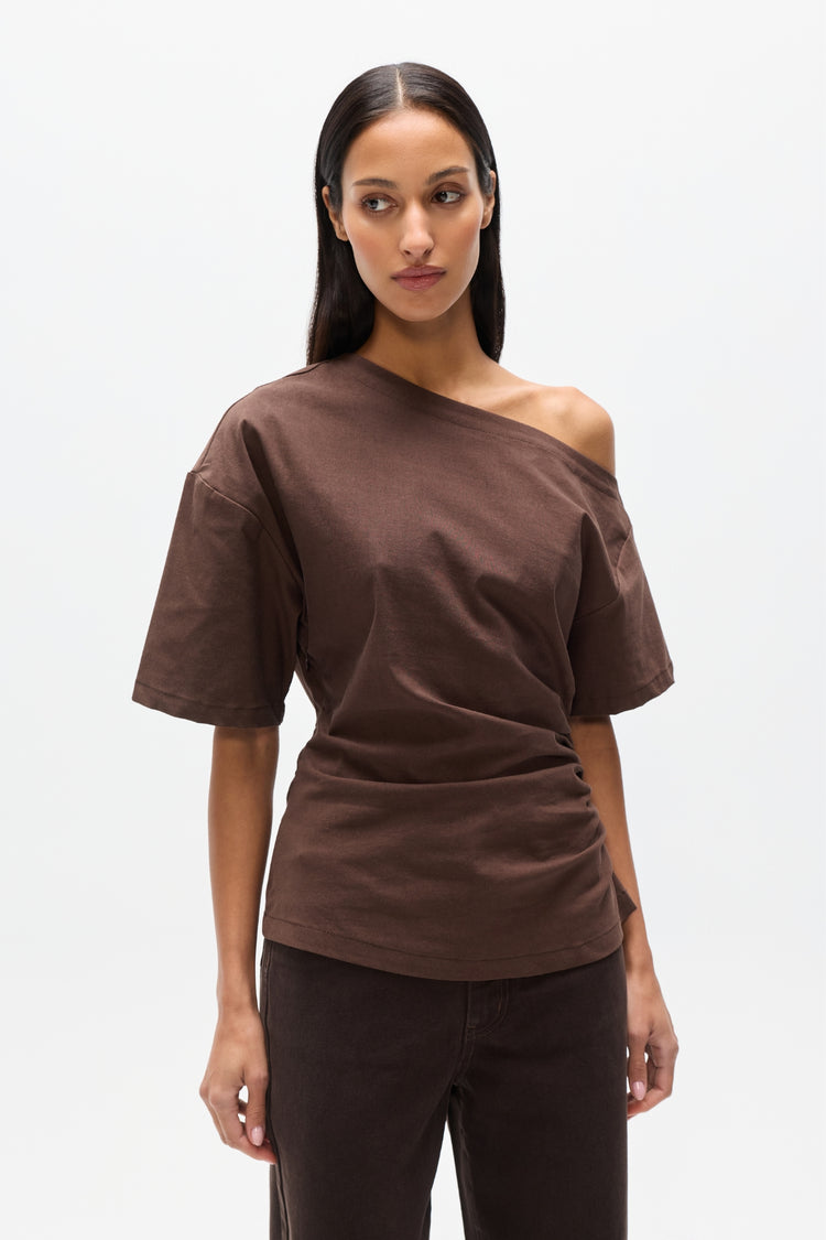 SUKI TOP - CHOCOLATE