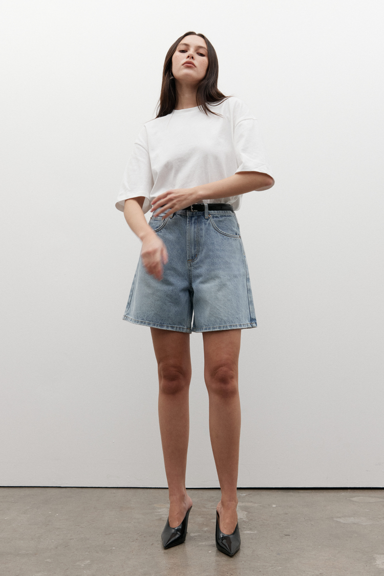 SARATOGA HIGH RISE SHORTS - OAKLAND BLUE