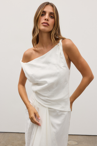 OCTAVIA DRESS - NEUTRAL WHITE