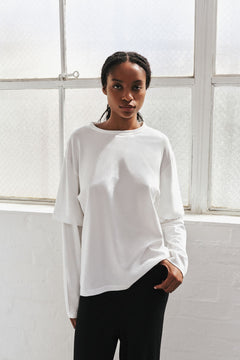PAX LONG SLEEVE TEE - WHITE