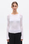 MIRA LONG SLEEVE TOP - WHITE