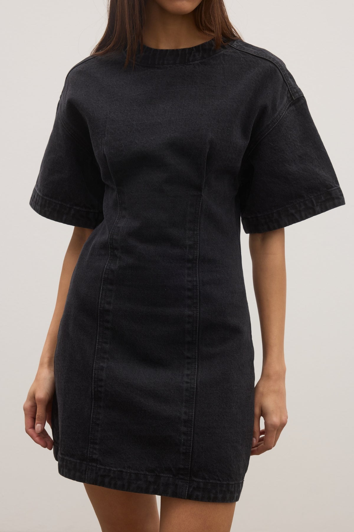 KATIA DENIM DRESS - BACKSTAGE BLACK
