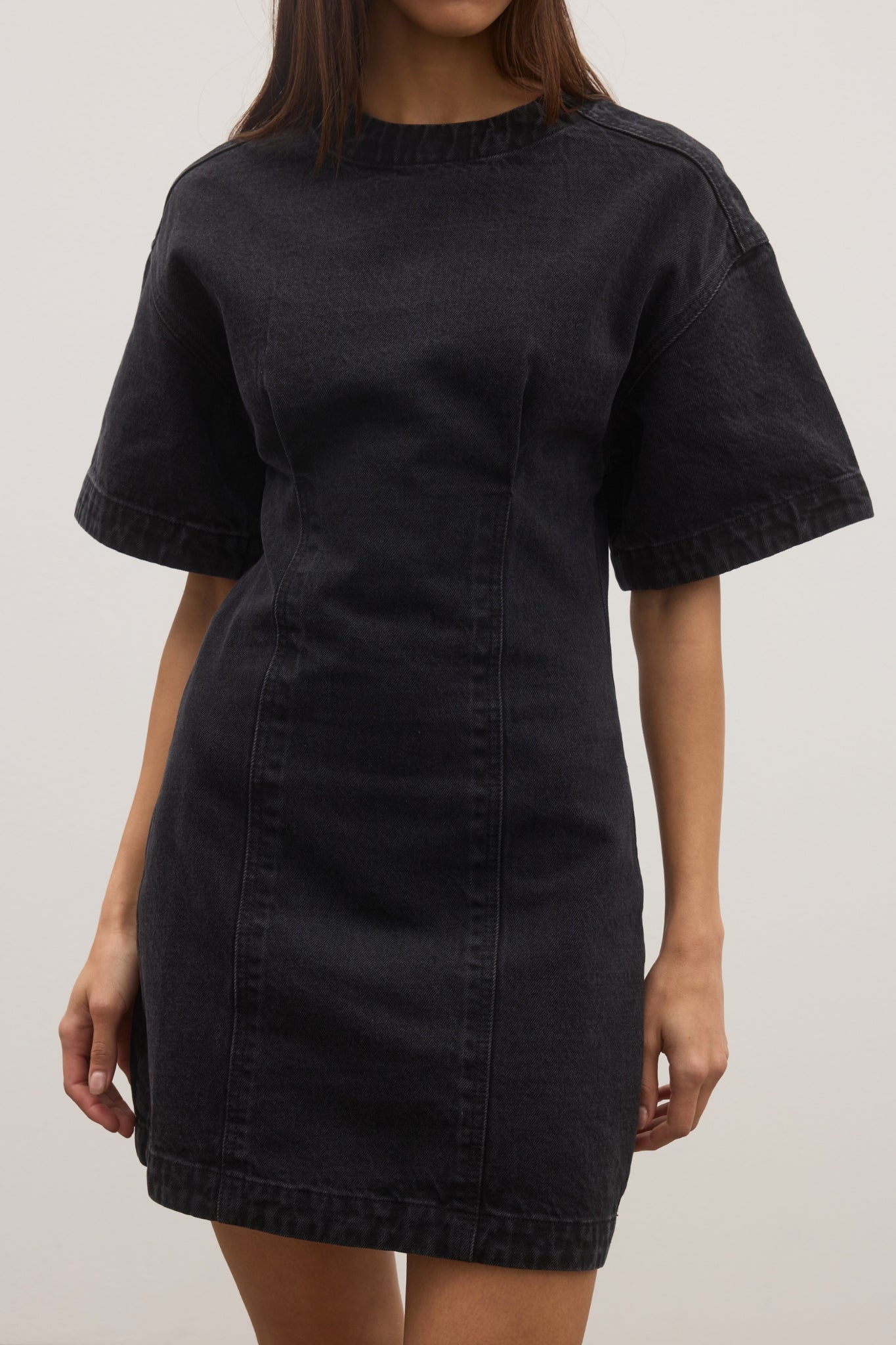 KATIA DENIM DRESS - BACKSTAGE BLACK