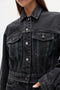 LAINE DENIM JACKET - SMOKE BLACK