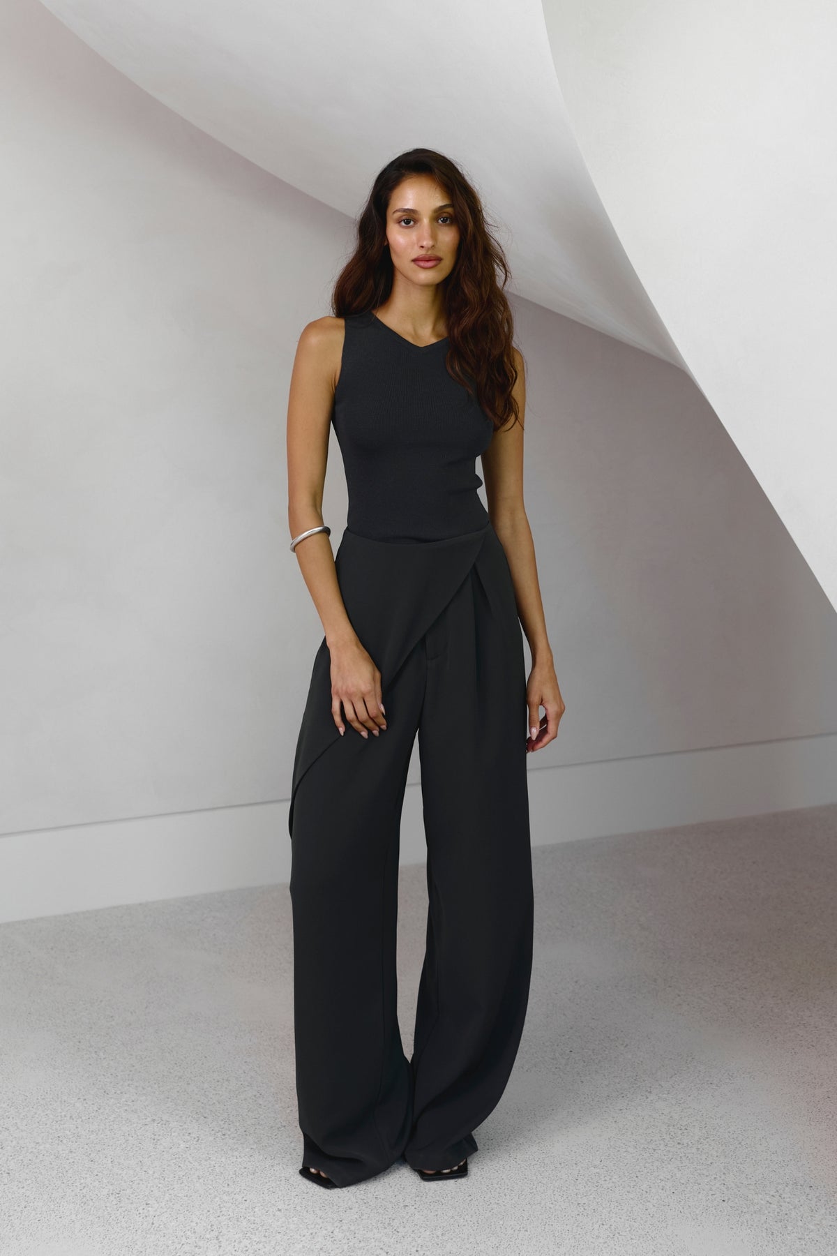 Rue High Rise Wide Leg Pant in Liberty, view 1, Bayse Brand