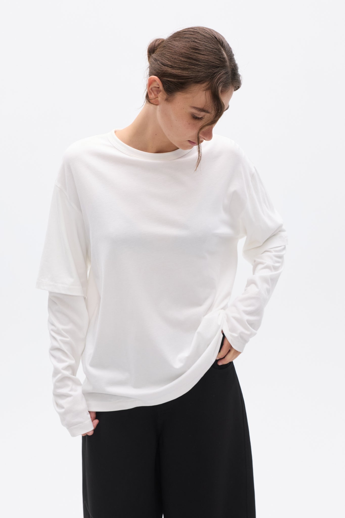 PAX LONG SLEEVE TEE - WHITE