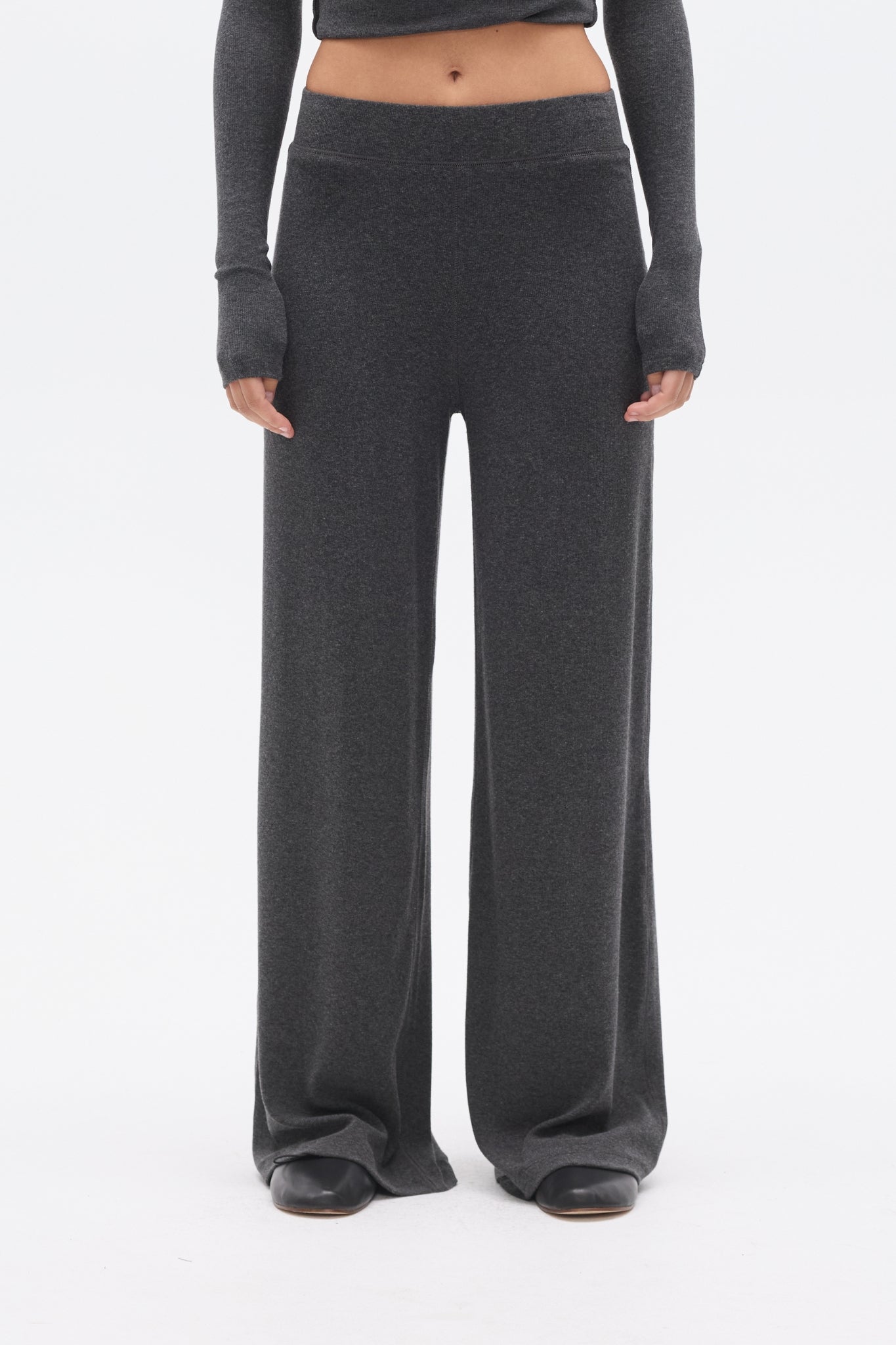 MEREDITH PANT - DARK HEATHER GREY