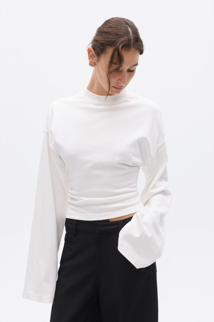 LEX LONG SLEEVE T-SHIRT - WHITE