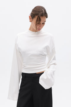 LEX LONG SLEEVE T-SHIRT - WHITE
