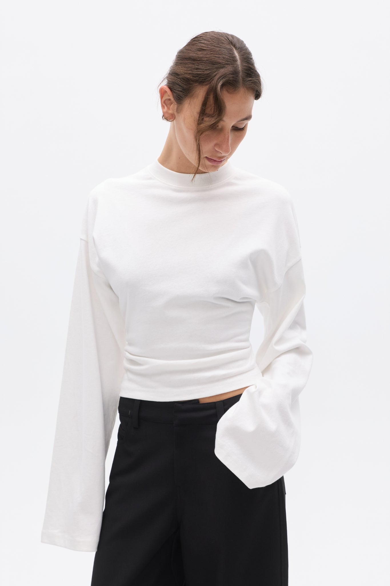 LEX LONG SLEEVE T-SHIRT - WHITE