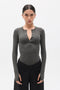 PIPER HENLEY TOP - SMOKE