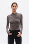 AMRITA LONG SLEEVE TOP - SMOKE