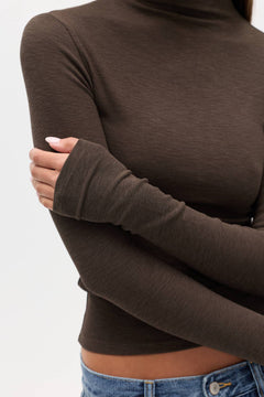 LUMI LONG SLEEVE - CHOCOLATE