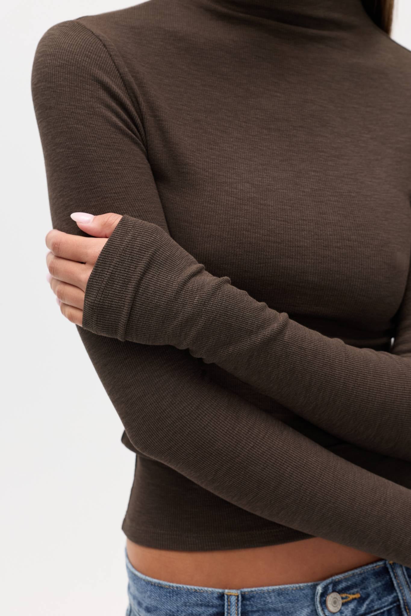LUMI LONG SLEEVE - CHOCOLATE