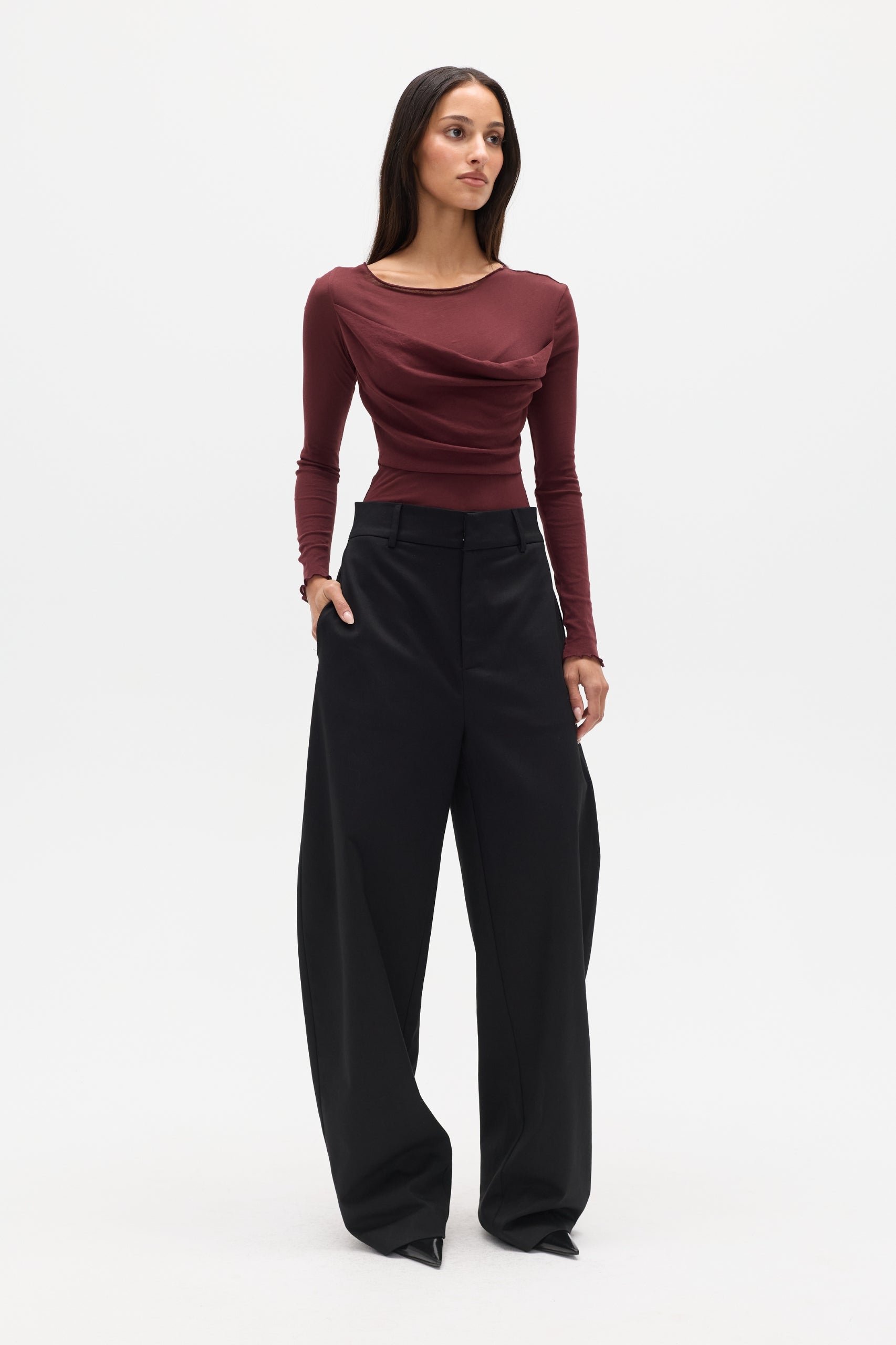 DELLA BODYSUIT - PLUM