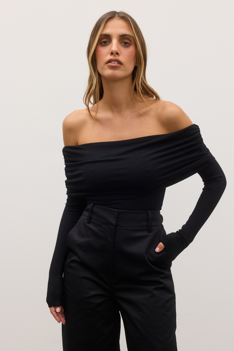 ALESSANDRA TOP - BLACK