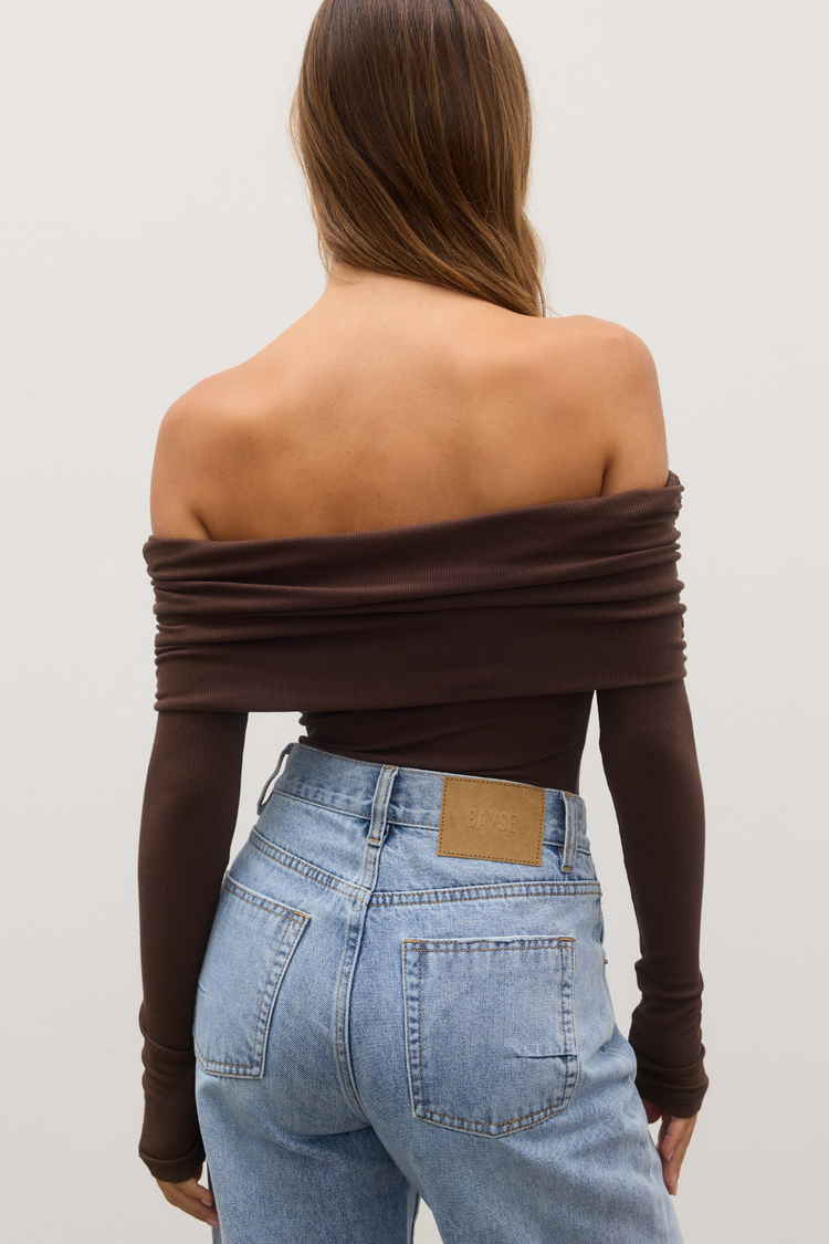 ALESSANDRA TOP - ESPRESSO