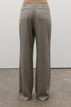 Lucia Straight Leg Tailored Pant in Alloy, view 5, Bayse Brand