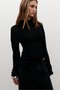 TATIANA KNIT TOP - BLACK