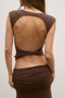 LIVY TOP - CHOCOLATE