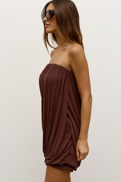 CALLISTA MINI DRESS - CHOCOLATE
