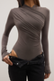 AMRITA BODYSUIT - SMOKE