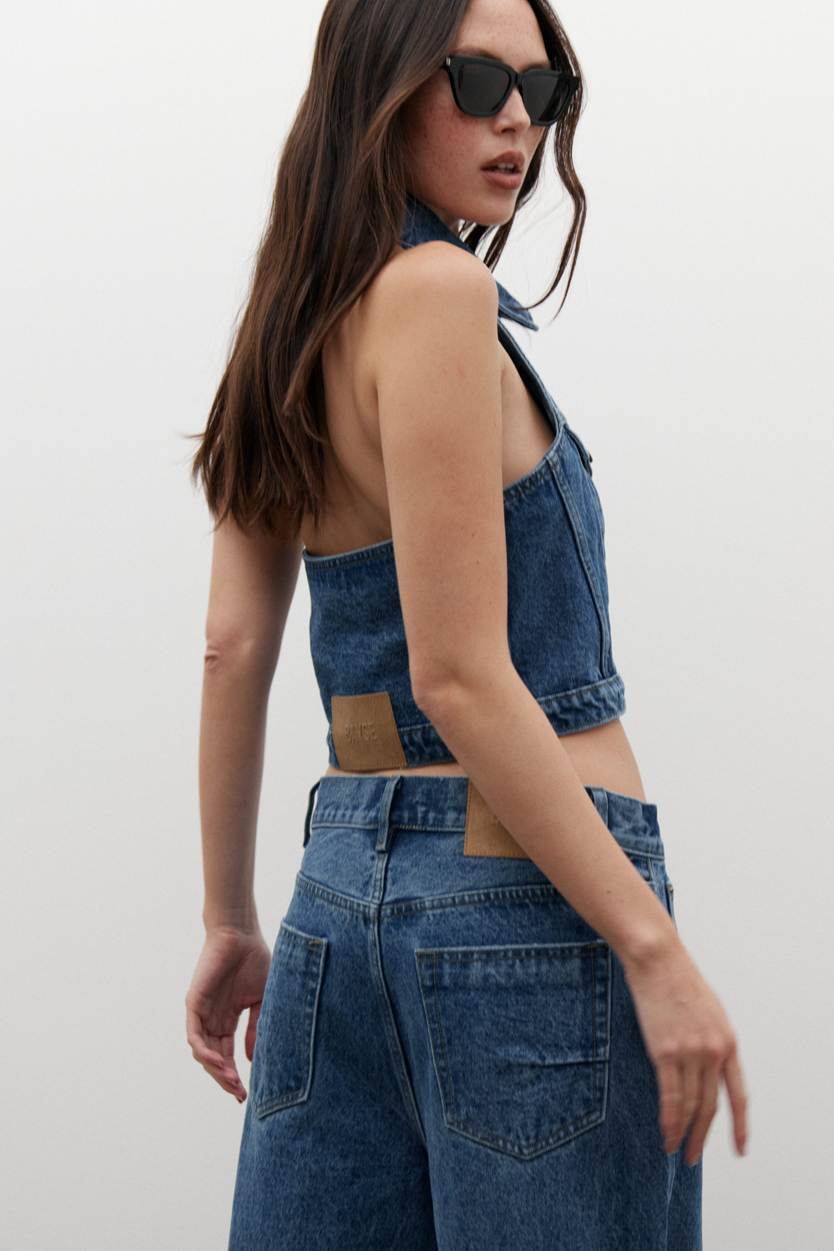 CHLOE DENIM VEST - DENVER BLUE