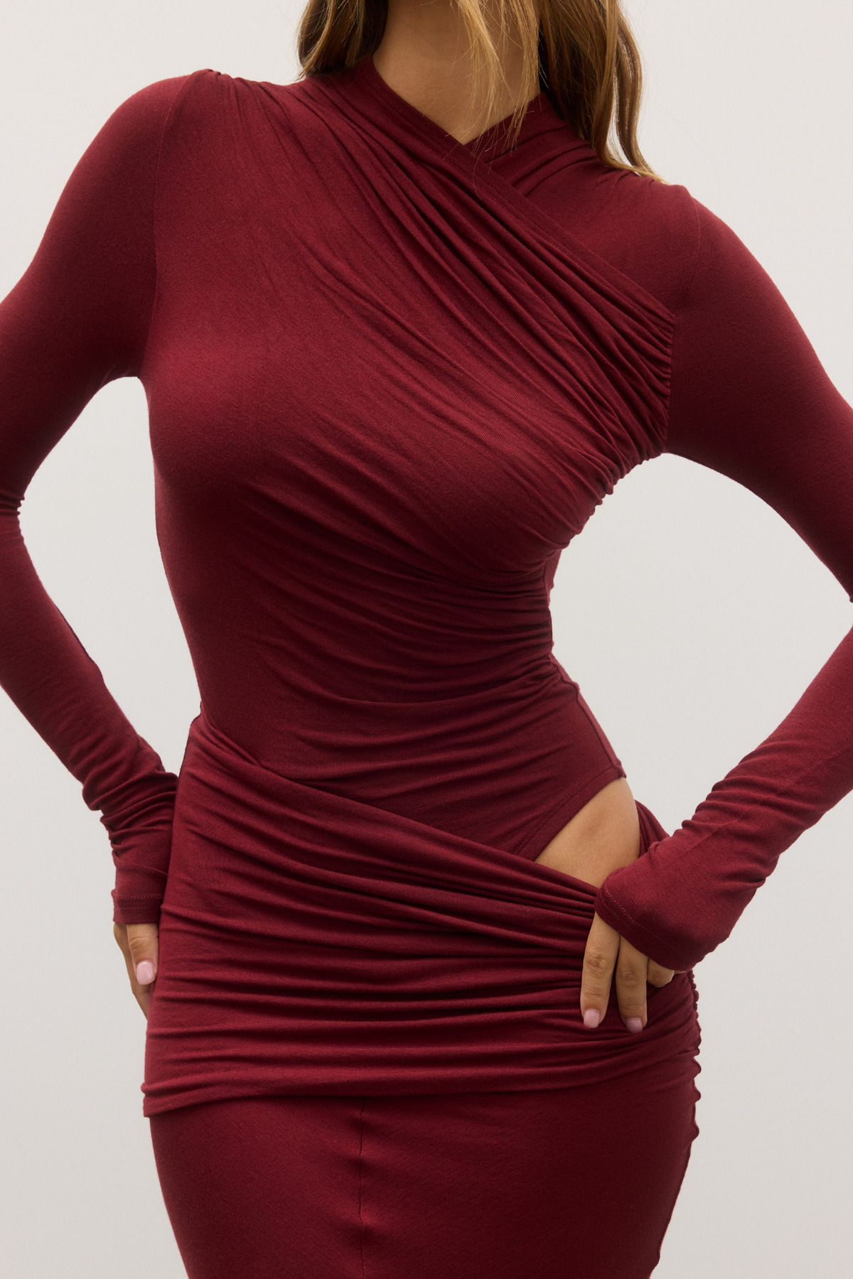 AMRITA BODYSUIT - WINE