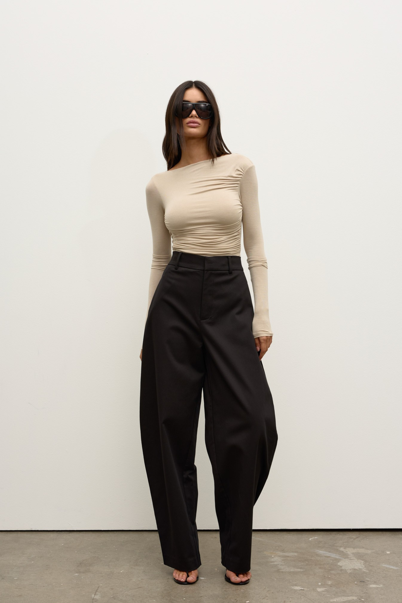 NESSA BODYSUIT - ALMOND