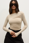NESSA BODYSUIT - ALMOND