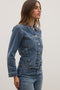 VIVI DENIM JACKET - ASH TIDE