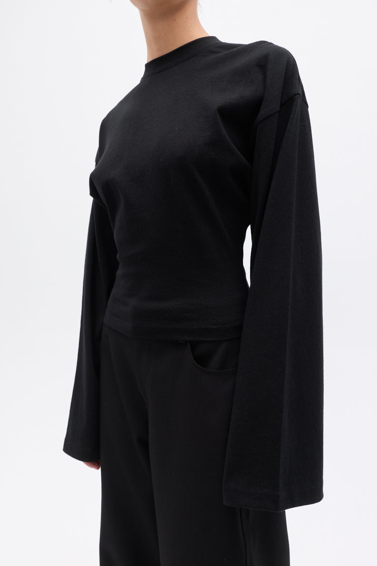 LEX LONG SLEEVE T-SHIRT - BLACK