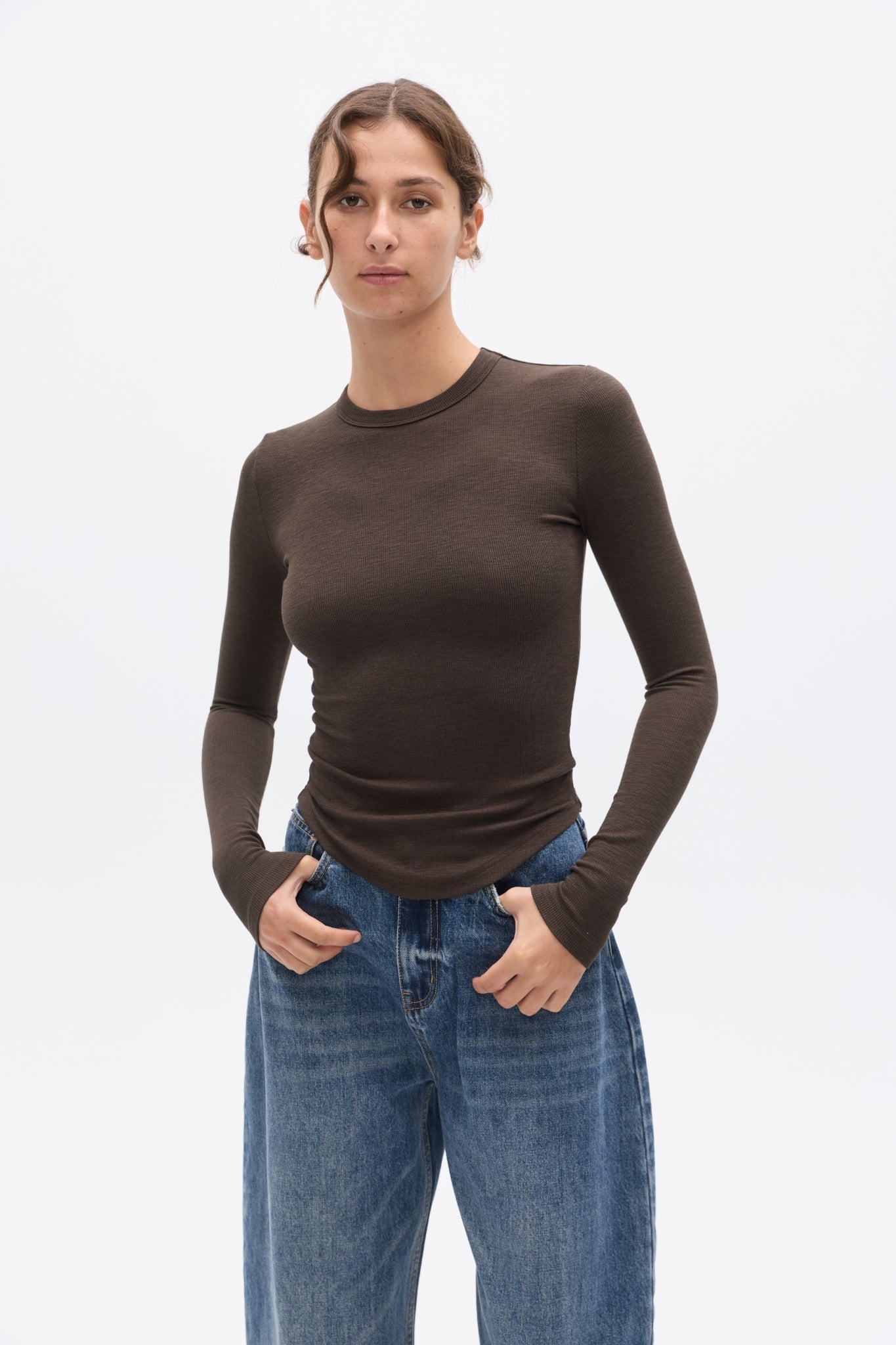 KAELIN TOP - ESPRESSO