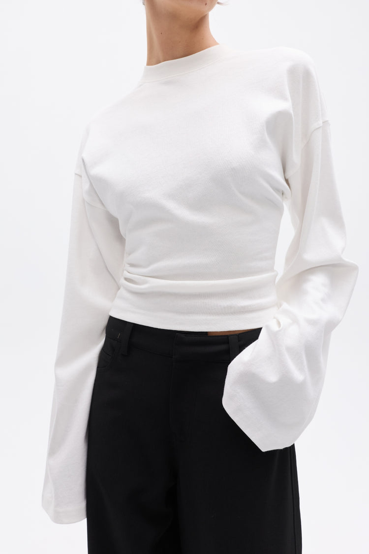 LEX LONG SLEEVE T-SHIRT - WHITE