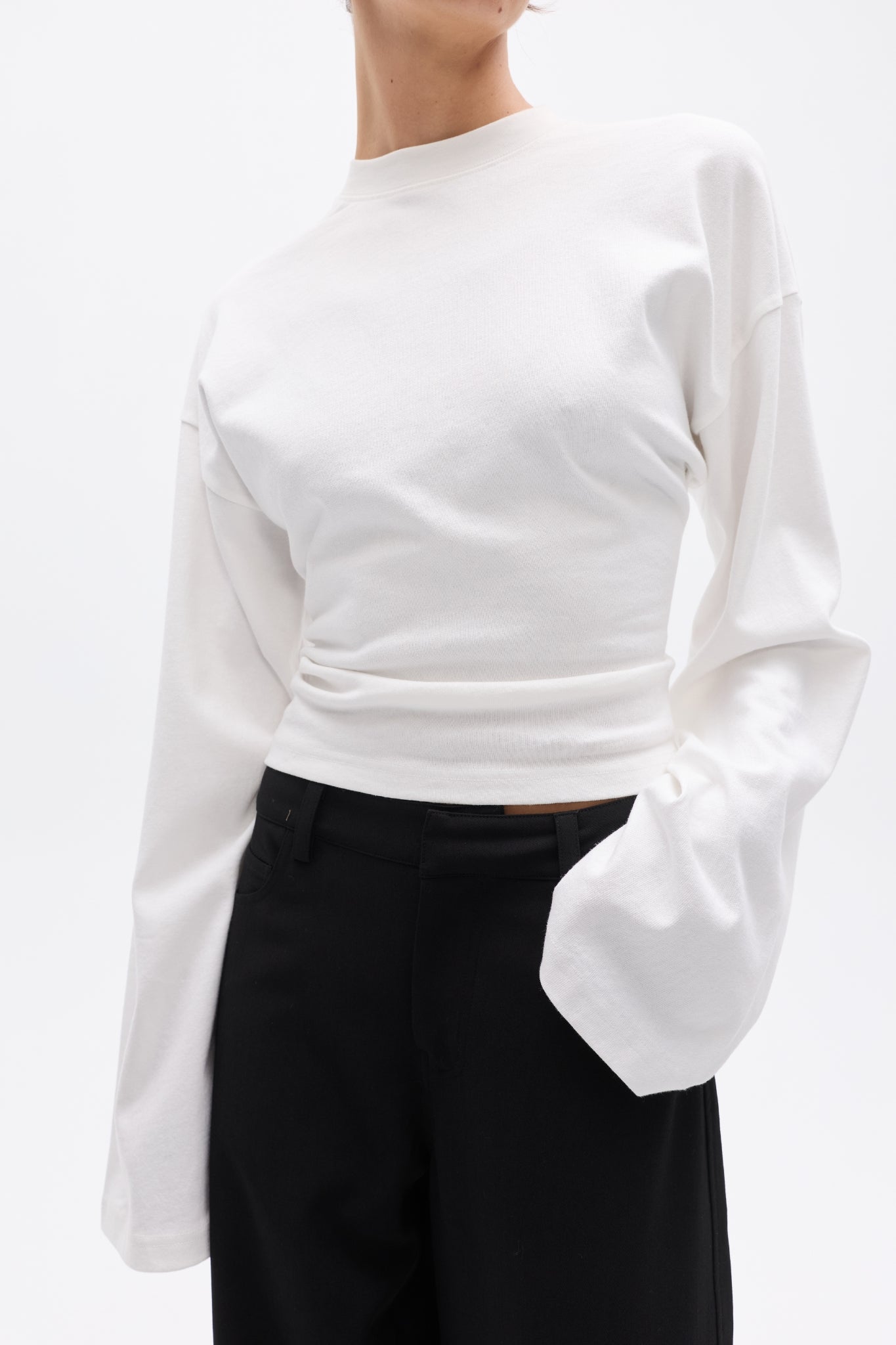 LEX LONG SLEEVE T-SHIRT - WHITE
