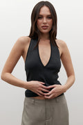 Helena Halter Knit Top in Liberty, view 1, Bayse Brand