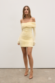 EVA MINI DRESS - LEMON