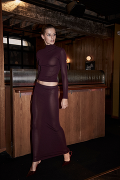 SHAY SKIRT - PLUM