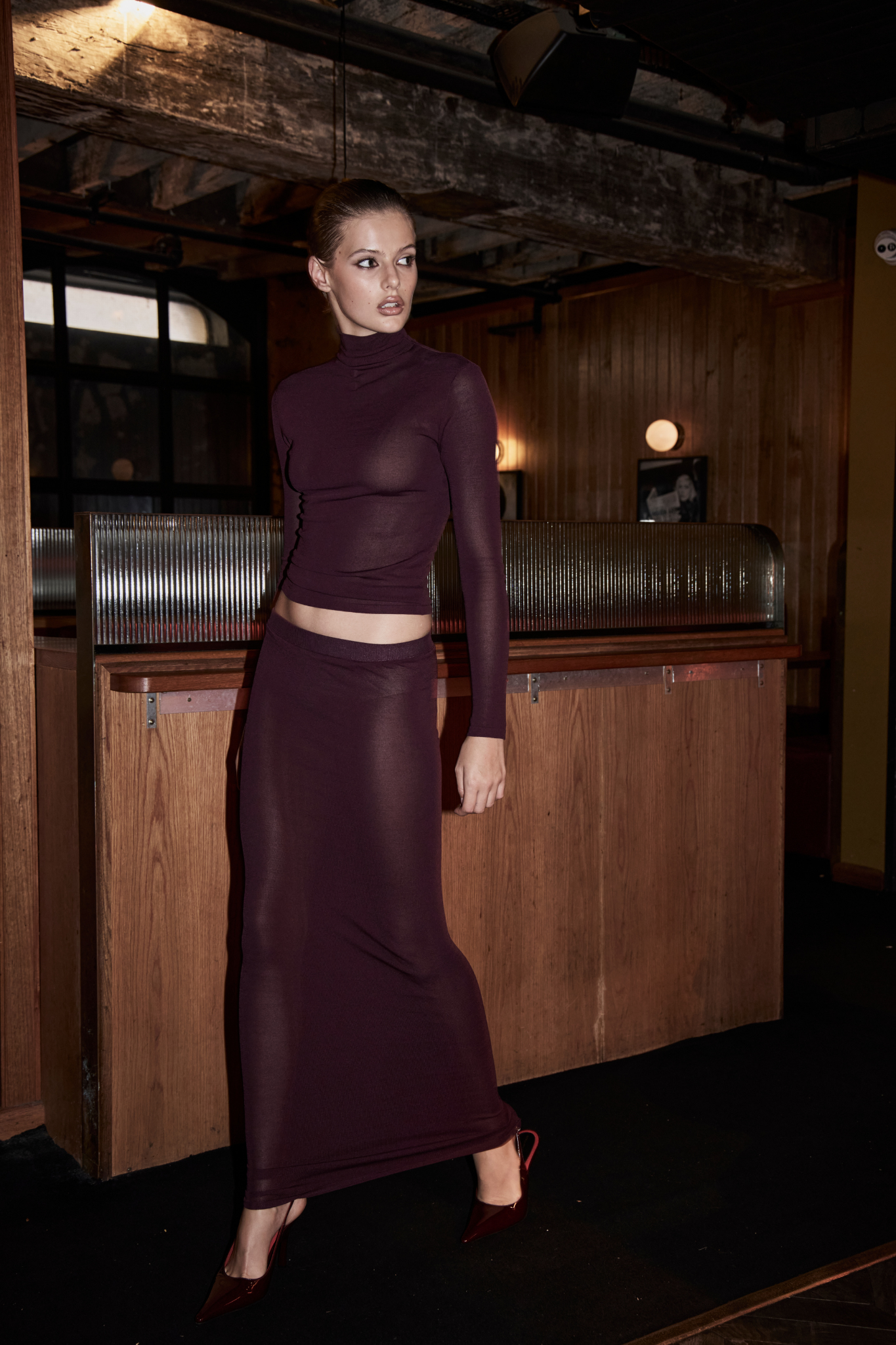 SHAY SKIRT - PLUM