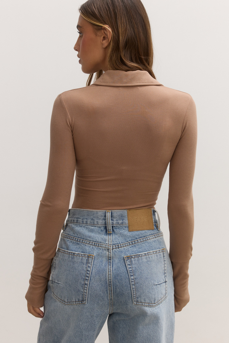 CELINE BODYSUIT - MACCHIATO