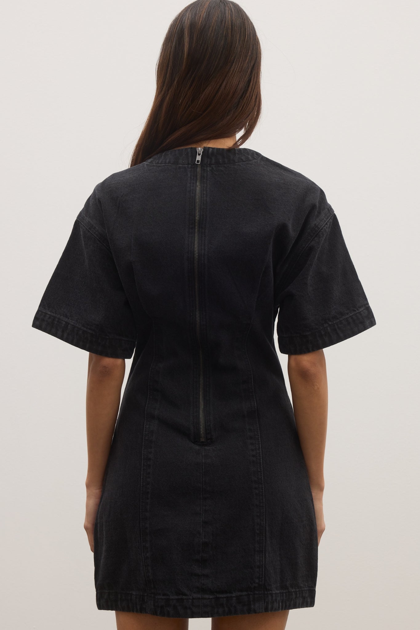 KATIA DENIM DRESS - BACKSTAGE BLACK