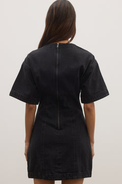 KATIA DENIM DRESS - BACKSTAGE BLACK