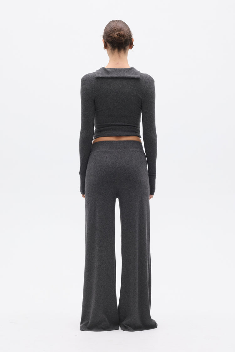 MEREDITH PANT - DARK HEATHER GREY