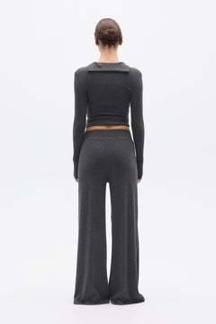 MEREDITH PANT - DARK HEATHER GREY