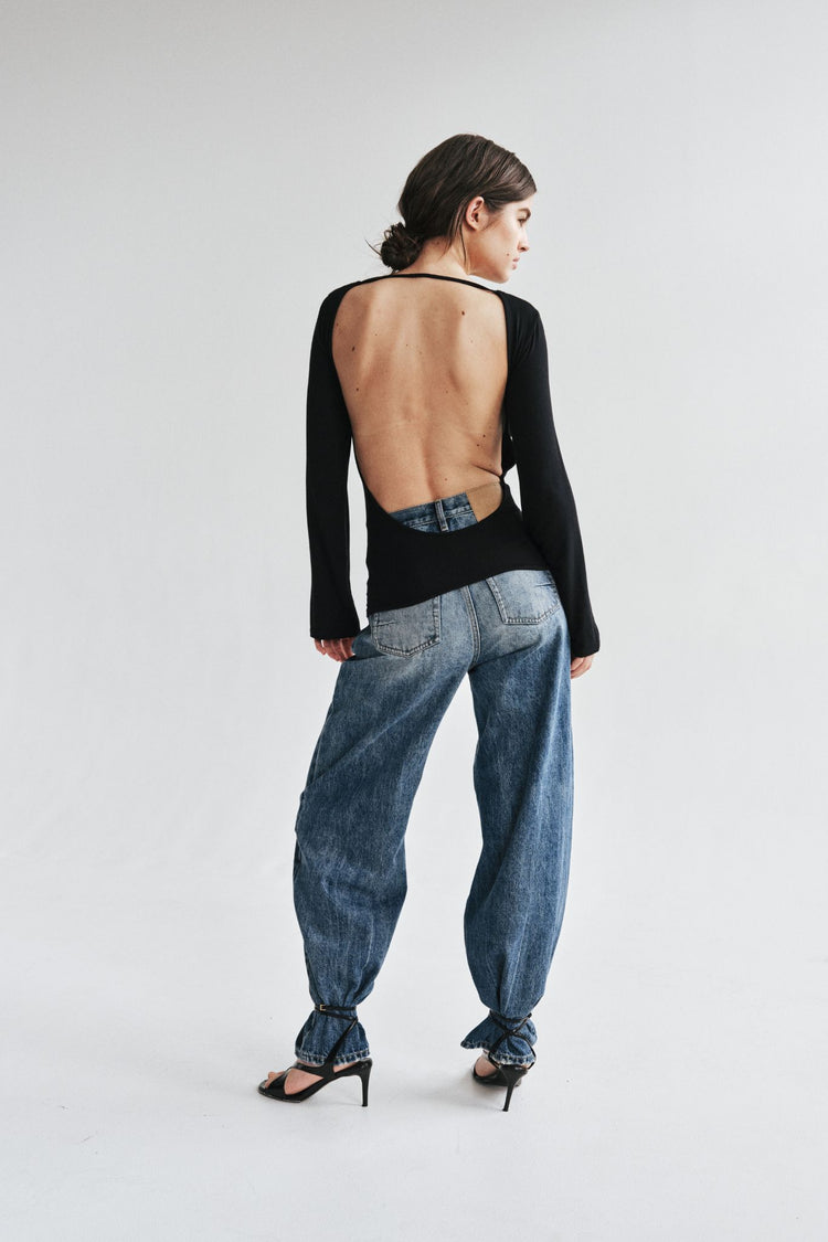 MALLORY TOP - BLACK
